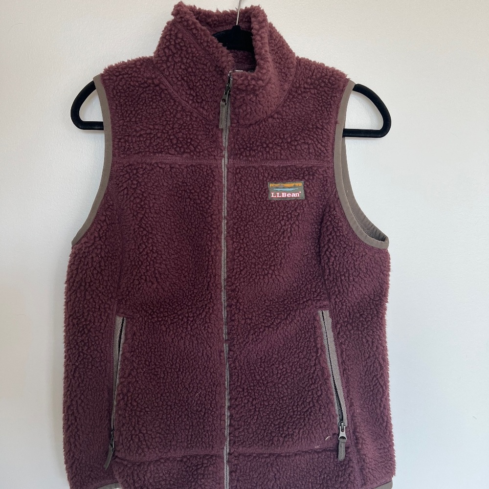 LL Bean Mountain Pile Fleece Vest